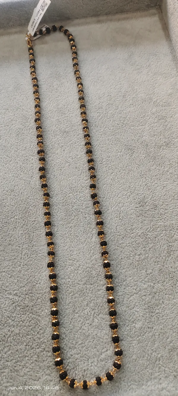 Gold_Plated_Rudraksh_Beaded_Chain_For_Men_And_Women