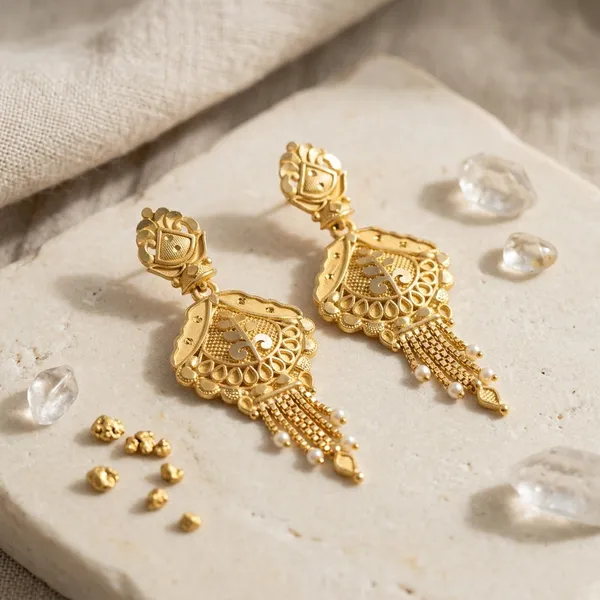 Gold_Copper_Filigree_Jhumka_Earrings_For_Women