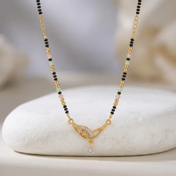 One_Gram_Gold_Plated_Black_Bead_Chain_Mangalsutra_Necklace_For_Women