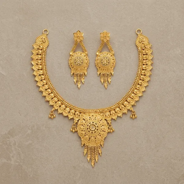 One_Gram_Gold_Plated_Floral_Necklace_Set_For_Women