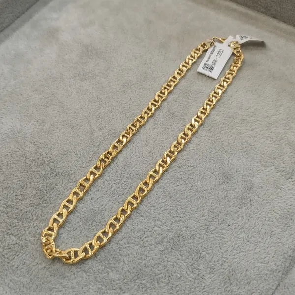 Gold_Plated_Copper_Curb_Chain_Necklace_For_Women