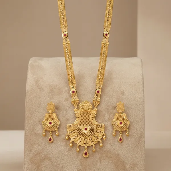 One_Gram_Gold_Plated_Ruby_Stone_Long_Necklace_Set_For_Women