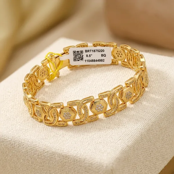 One_Gram_Gold__Plated_Designer_Bracelet_For_Men