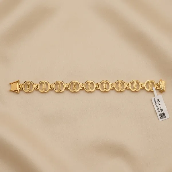 Gold_Plated_Copper_Oval_Link_Chain_Bracelet_For_Men