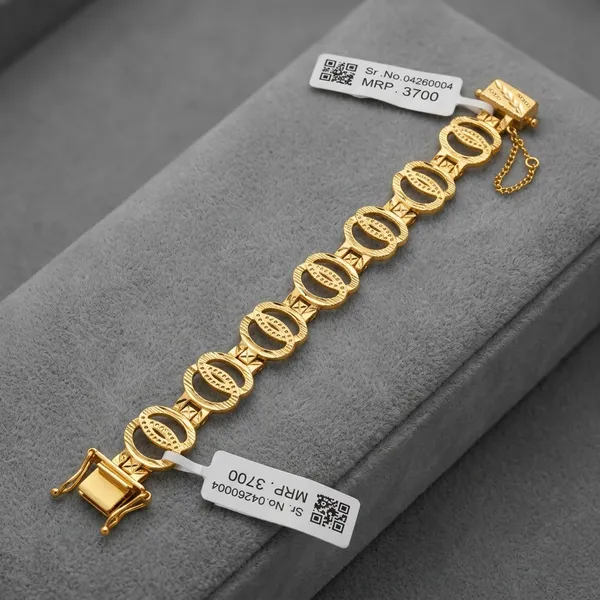 Gold_Plated_Copper_Oval_Link_Chain_Bracelet_For_Men
