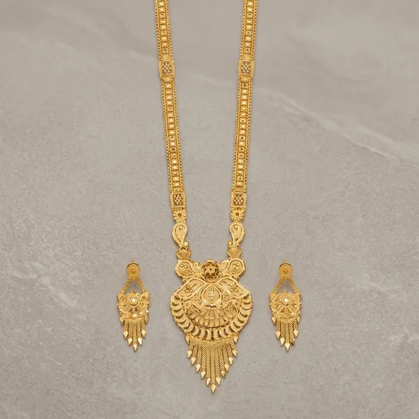 Gold_Plated_Copper_Ethnic_Peacock_Pendant_Necklace_Set_For_Women