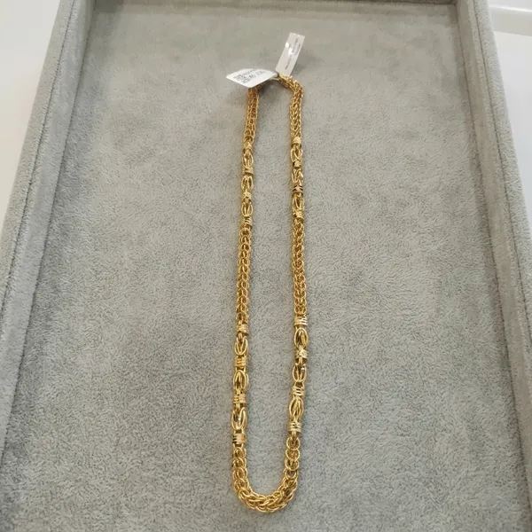 Gold-Plated_Decorative_Link_Chain_Necklace_For_Men