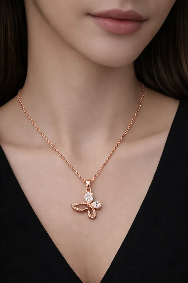 NAYU_Rose_Gold_Studded_Butterfly_Necklace_