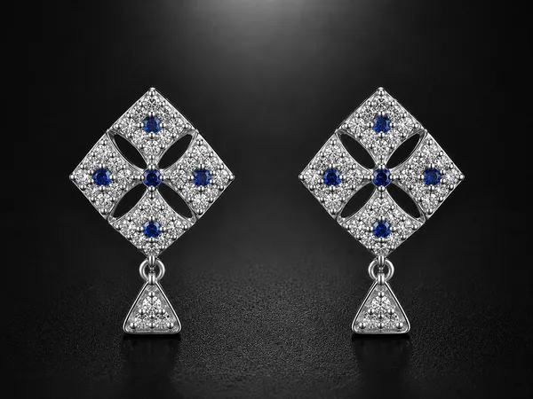 NAYU_925_Silver_Blue_Stone_Drop_Earring