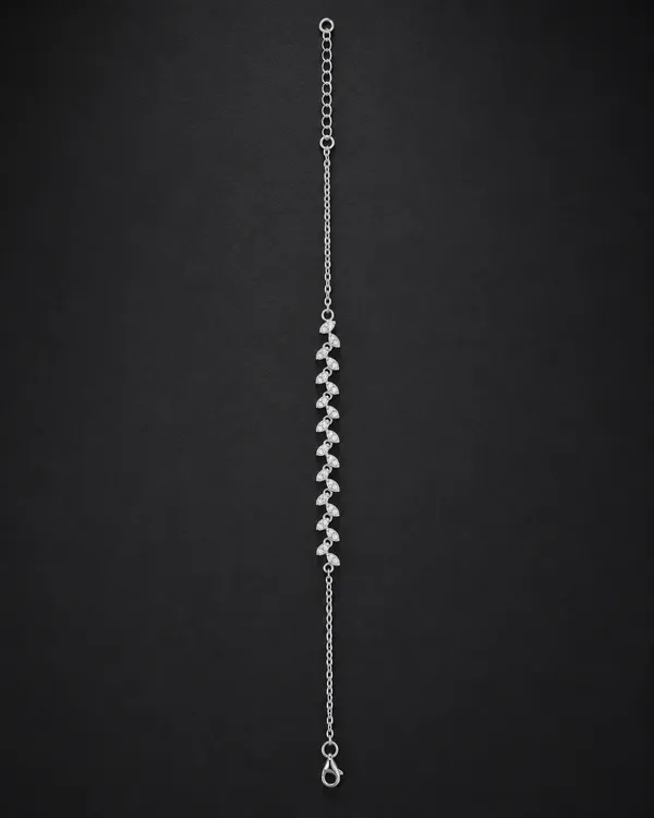 Silver_Sterling_Leaf_Cross_Bracelet_
