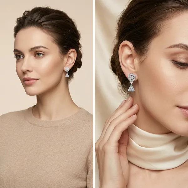 NAYU_925_Silver_Classic_Circular_Drop_Earring