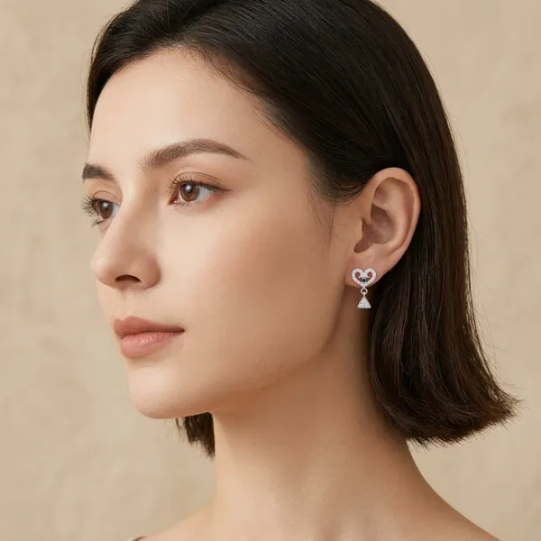 NAYU_Classic_925_Silver_Blue_Stone_Heart_Drop_Earring