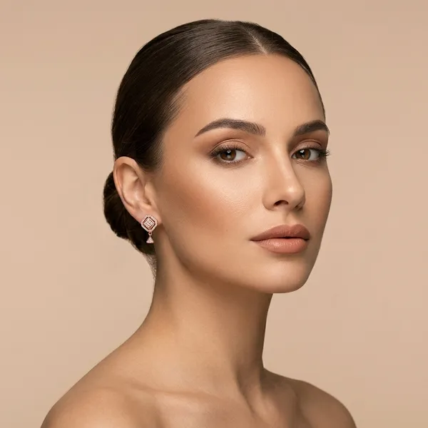 NAYU_Rose_Gold_Mesh_Drop_Earring