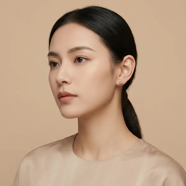 NAYU_Rose_Gold_Unisex_Square_Stud