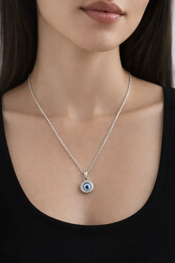 NAYU_925_Silver_Studded_Evil_Eye_Necklace