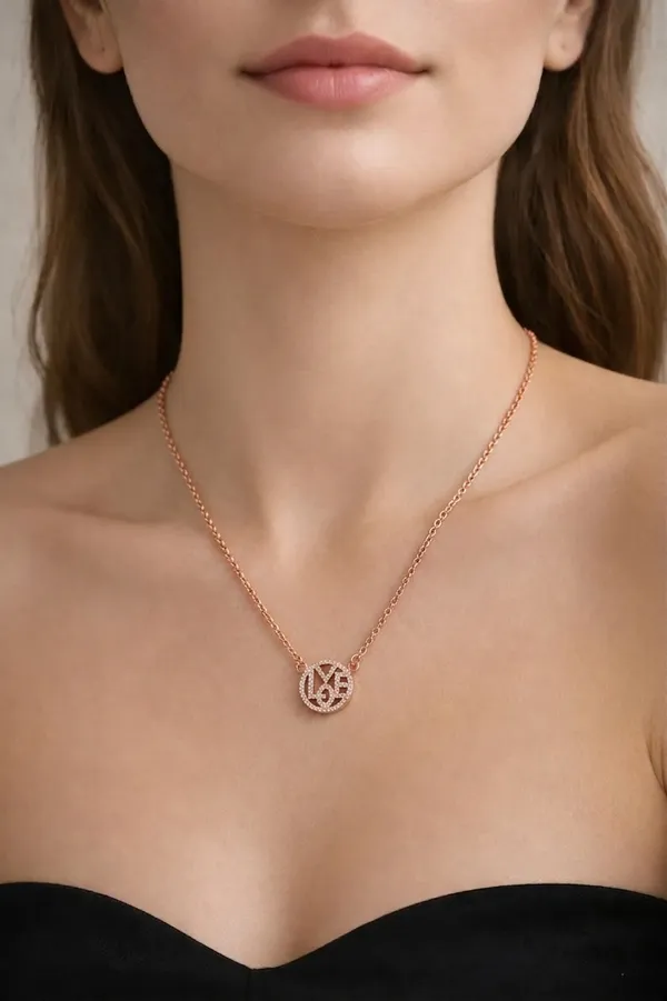 NAYU_Binding_Love_Circular_Rose_Gold_Necklace