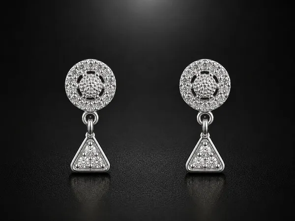 NAYU_925_Silver_Classic_Circular_Drop_Earring