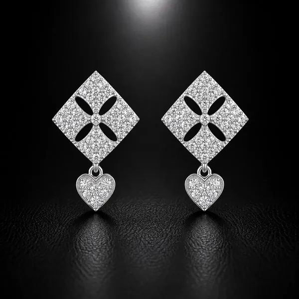 NAYU_925_Silver_Classic_Stone_Drop_Earring