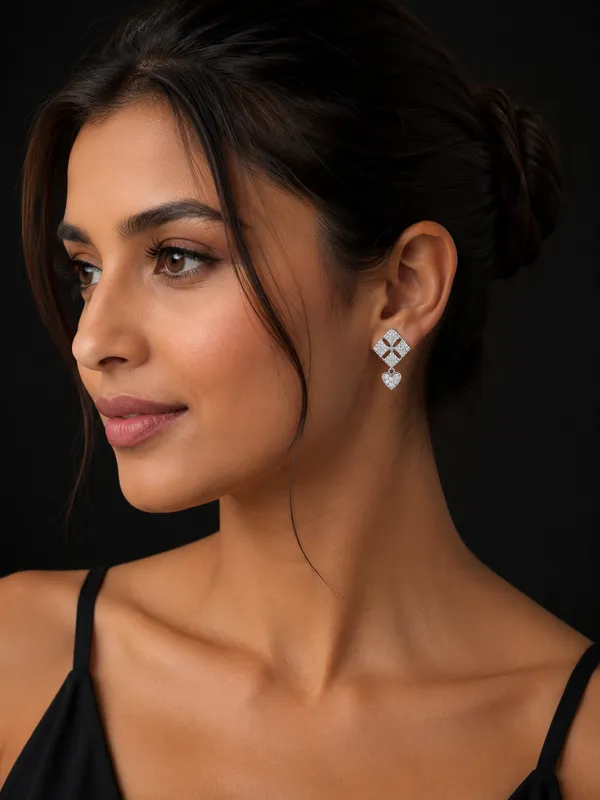 NAYU_925_Silver_Classic_Stone_Drop_Earring