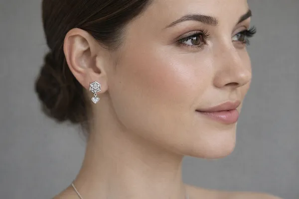 NAYU_925_Classic_Hexagon_Mesh_Drop_Earring