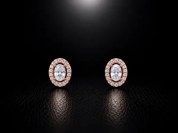 NAYU_Rose_Gold_Stone_Embedded_Oval_Stud