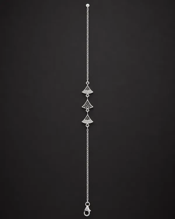 Silver_Refined_Black_Stone_Trigonometry_Bracelet
