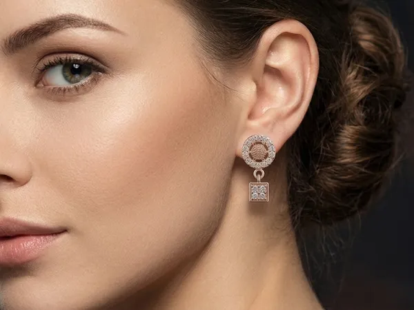 NAYU_Rose_Gold_Classic_Circular_Drop_Earring