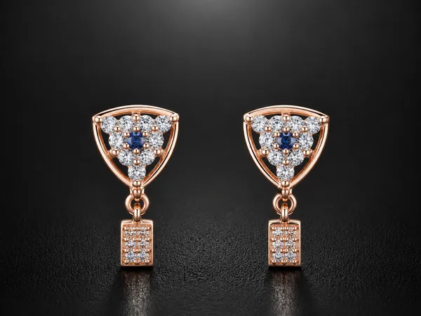 NAYU_Rose_Gold_Unique_Mesh_Earring