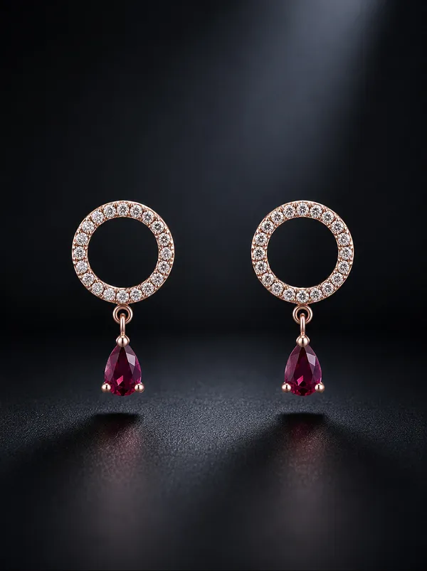 NAYU_Rose_Gold_Red_Stone_Drop