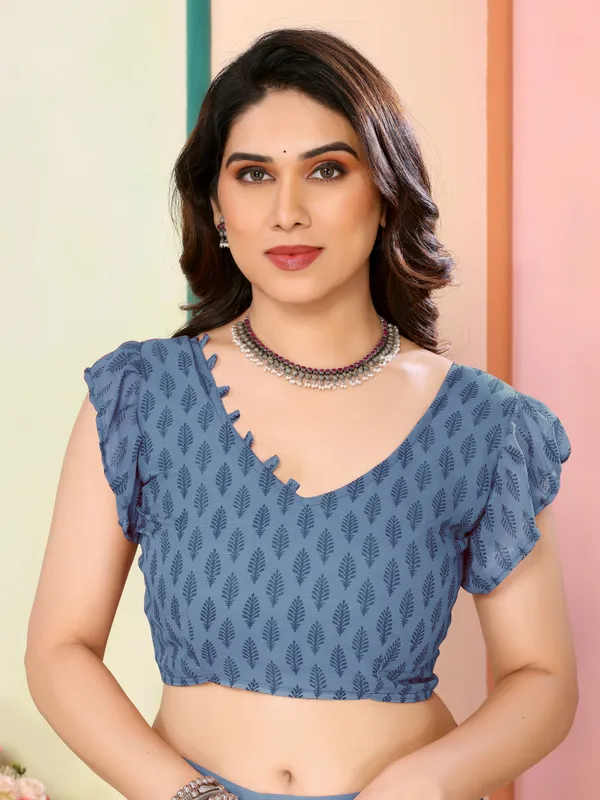 Floral_Print_Bhagalpuri_Chiffon_Saree_(Blue)