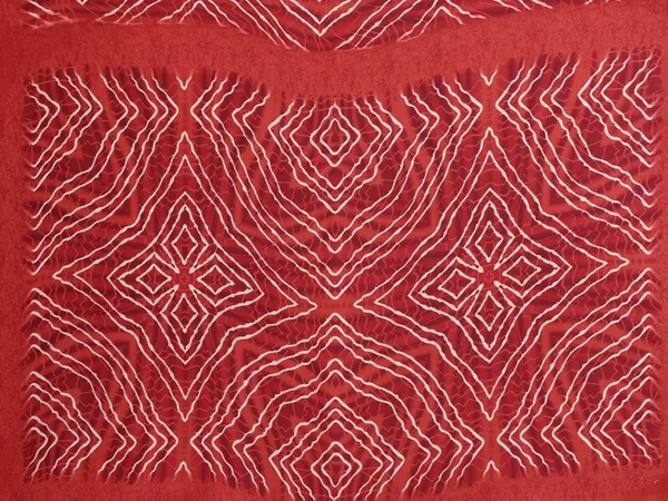 Printed_Leheria_Chiffon_Saree_(Red)