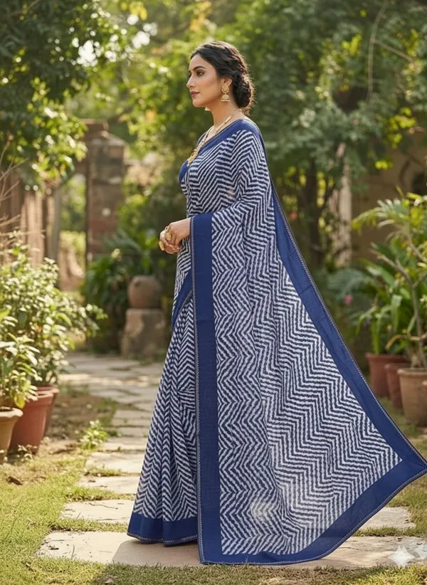 Printed_Leheria_Chiffon_Saree_(Blue)