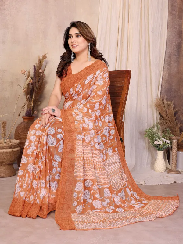 Printed_Daily_Wear_Chiffon_Saree_(Multicolor)