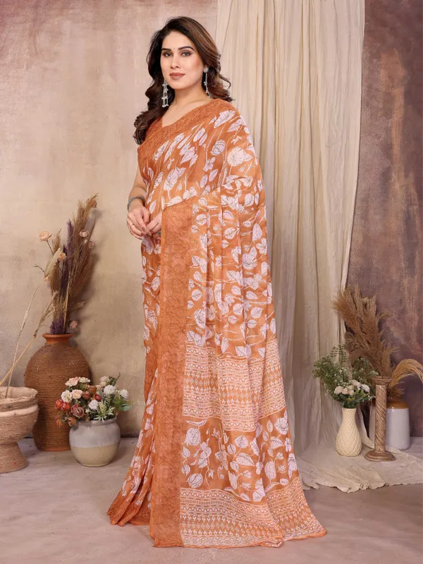 Printed_Daily_Wear_Chiffon_Saree_(Multicolor)