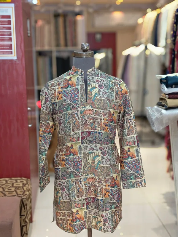 Multicolor_Printed_Relaxed_Fit_Long_Jacket_For_Men