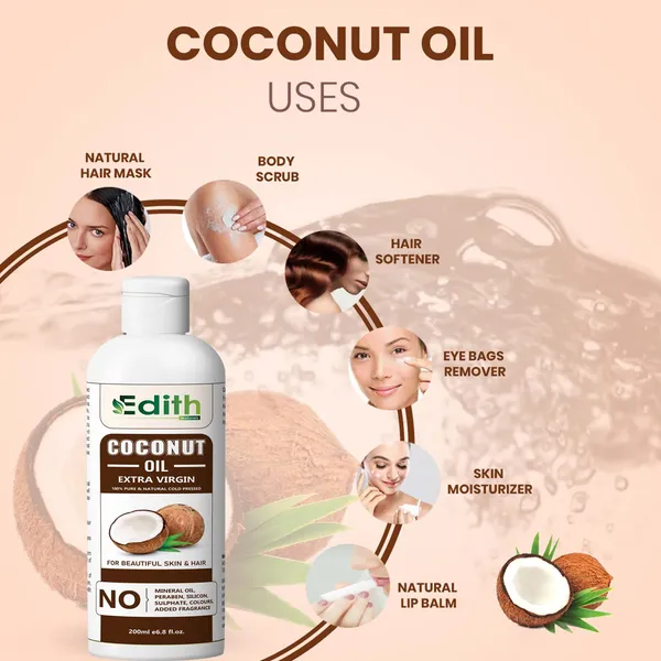 Edith_Naturals__Cold_Pressed_Coconut_Oil__For_Hair_Skin__For_Baby_Massage__200_Ml_-_Pack_Of_2