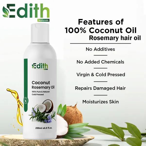 Pure_Coconut_Rosemary_Hair_Oil-Rosemary_Essential_Oil_And_Virgin_Pure_Coconut_Oil_Mix_In_One_For_Hair_Fall_Control_200_ml_pack_of_2