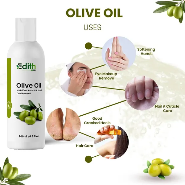 Edith_Naturals_Combo_Of__Olive_Oil_&_Almond_Oil_Pure_And_Natural_For_Hair_Skin_And_Baby_Massage_Cold_Pressed_400_Ml_-200_Ml_Each