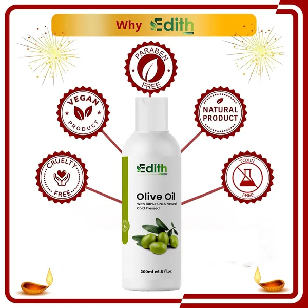 Edith_Naturals_Combo_Of__Olive_Oil_&_Almond_Oil_Pure_And_Natural_For_Hair_Skin_And_Baby_Massage_Cold_Pressed_400_Ml_-200_Ml_Each