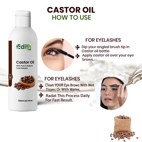 Edith_Natural_Cold_Pressed_Castor_Oil_100Ml__For_Hair_Skin_Care_Nails_Eyebrows_And_Eyelash_Care_Mascara_Tube_-_Pack_Of_2