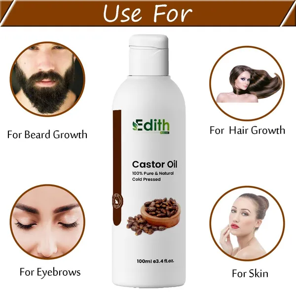 Edith_Natural_Cold_Pressed_Castor_Oil_100Ml__For_Hair_Skin_Care_Nails_Eyebrows_And_Eyelash_Care_Mascara_Tube_-_Pack_Of_2