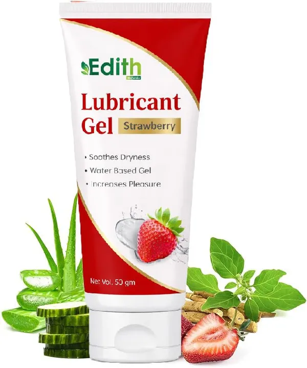 Edith_Naturals_Strawberry_Lubricant_Gel_For_Men_Women_50_Ml_Water_Based_Lube_Compatible_With_Condoms_Toys_Silicon_Free_Formula_Long_Lasting_Pleasure_50_Gm_-_Pack_Of_2