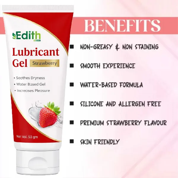 Edith_Naturals_Strawberry_Lubricant_Gel_For_Men_Women_50_Ml_Water_Based_Lube_Compatible_With_Condoms_Toys_Silicon_Free_Formula_Long_Lasting_Pleasure_50_Gm_-_Pack_Of_2