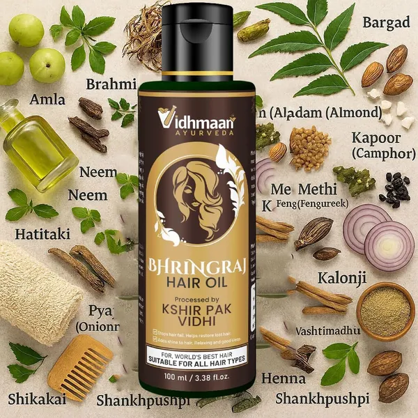 Vidhmaani_Ayurveda_Bhringraj_Hair_Oil_Reduces_Hair_Fall_And_Grows_New_Hair_100_Ayurvedic_Oil_100Ml_-_Pack_Of_2