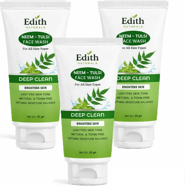 Edith_Naturals_Neem_Tulsi_Face_Wash_Deep_Clean_Brightens_Skin_For_All_Skin_Types_50_Gm_Pack_Of_3