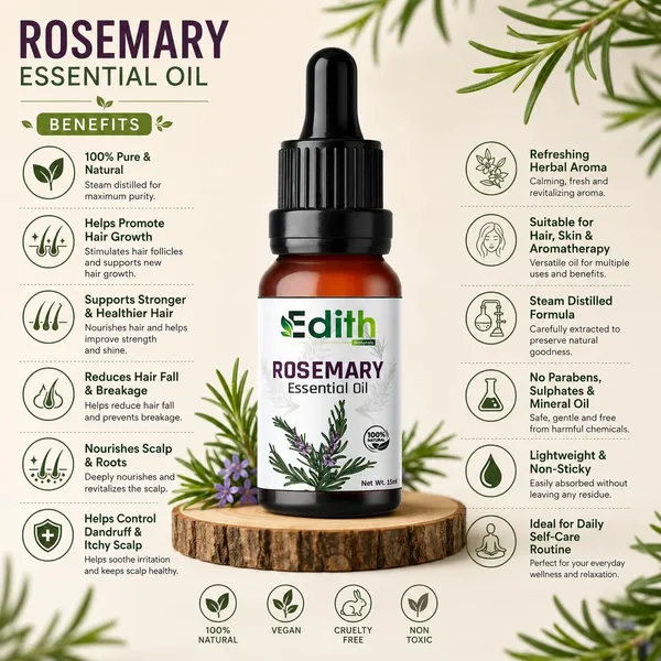 Edith_Rosemary_Essential_Oil_100_Pure_Hair_Growth_Hair_Fall_Control_Thick_Voluminous_Hair_Moisturises_Dry_Hair_Reduces_Hair_Breakage_15_Ml_-_Pack_Of_2