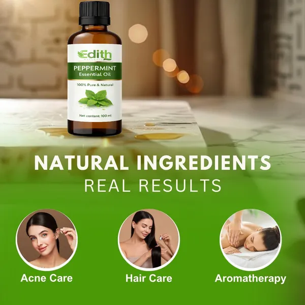 Edith_Naturals_Peppermint_Essential_Oil_-_Pure_Therapeutic_Grade_Peppermint_Oil_For_Hair,_Skin_Care,_Steaming,_Diffuser_&_Aromatherapy_-_Soothing_Relief_-_100Ml