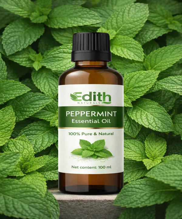 Edith_Naturals_Peppermint_Essential_Oil_-_Pure_Therapeutic_Grade_Peppermint_Oil_For_Hair,_Skin_Care,_Steaming,_Diffuser_&_Aromatherapy_-_Soothing_Relief_-_100Ml