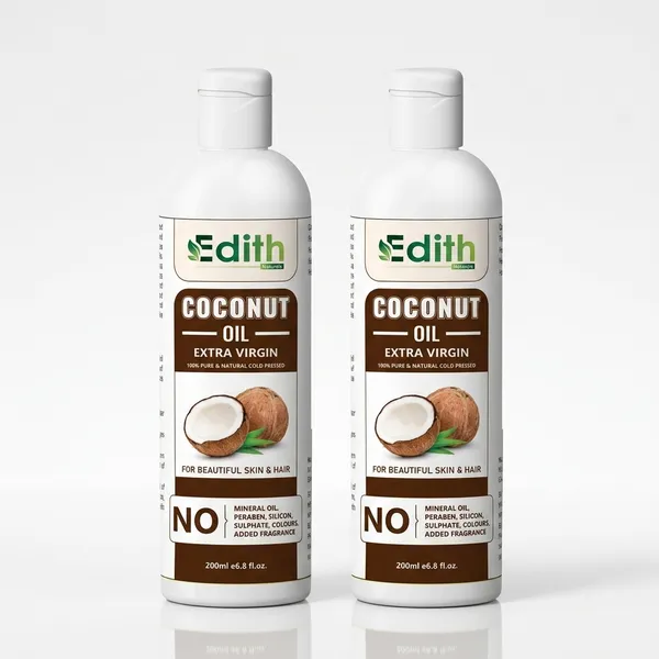 Edith_Naturals__Cold_Pressed_Coconut_Oil__For_Hair_Skin__For_Baby_Massage__200_Ml_-_Pack_Of_2