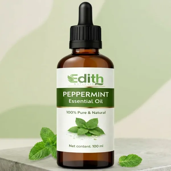 Edith_Naturals_Peppermint_Essential_Oil_-_Pure_Therapeutic_Grade_Peppermint_Oil_For_Hair,_Skin_Care,_Steaming,_Diffuser_&_Aromatherapy_-_Soothing_Relief_-_100Ml